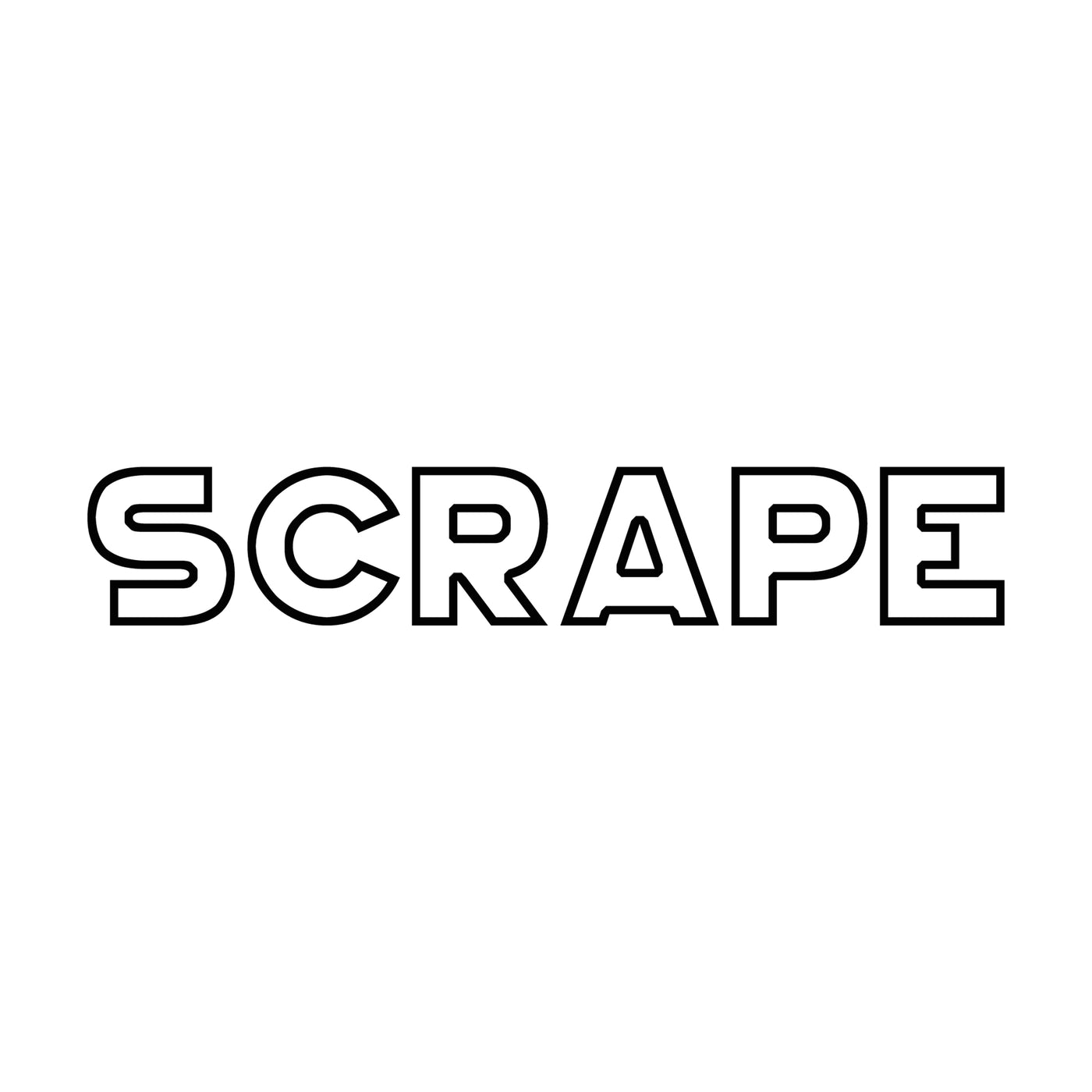 "SCRAPE" Slap Sticker